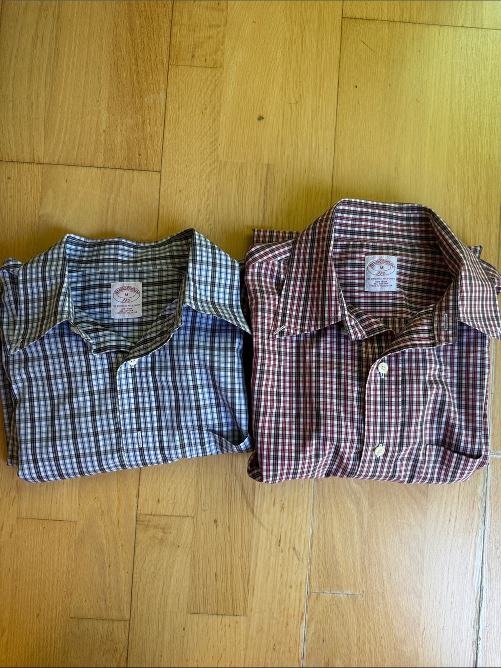 Two Brooks Brothers non-iron men’s shirts size M